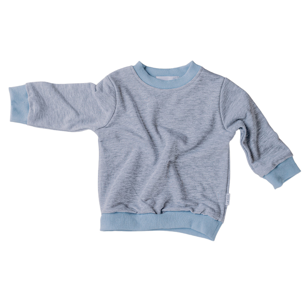 marle/sky contrast - sweater