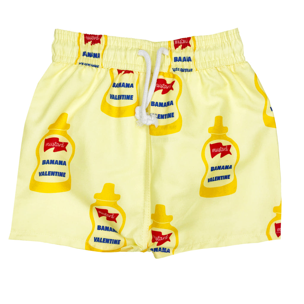 mustard swim - shorts