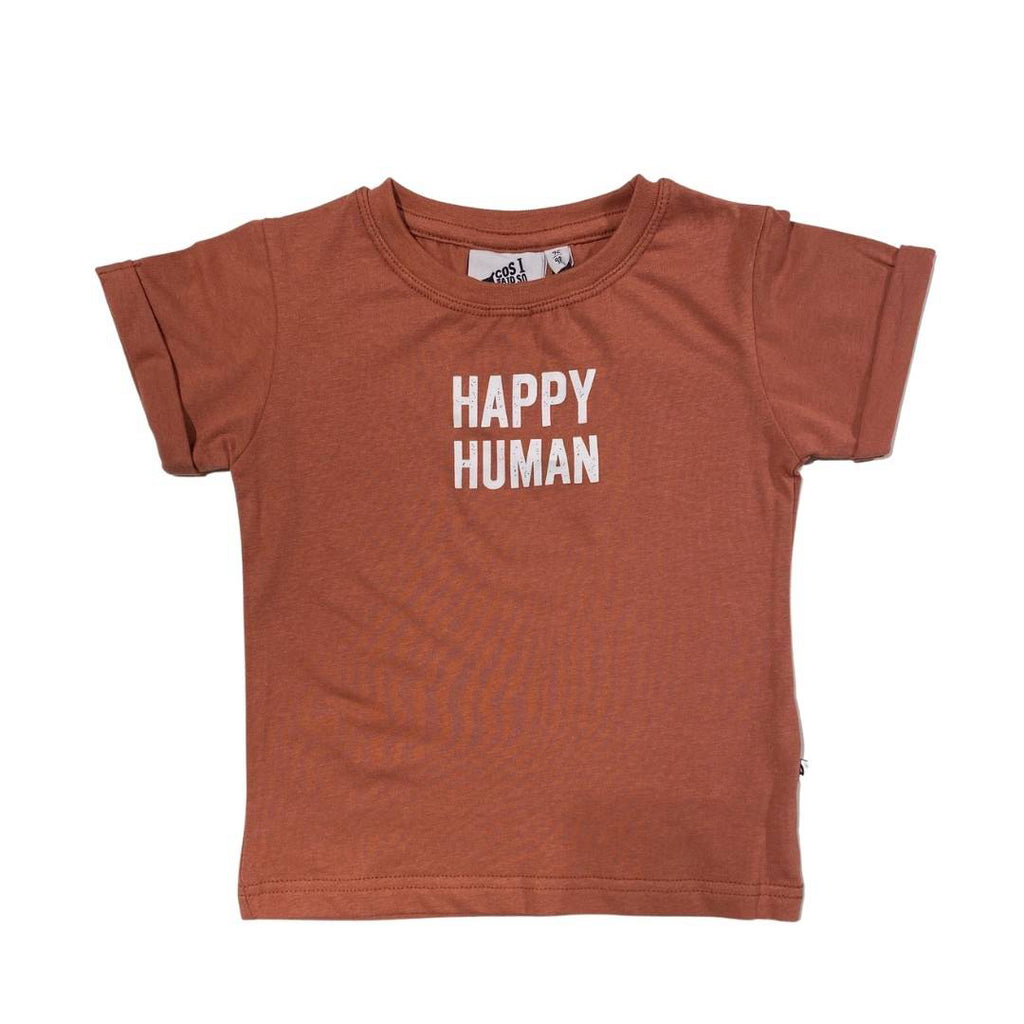 happy human russet - t-shirt