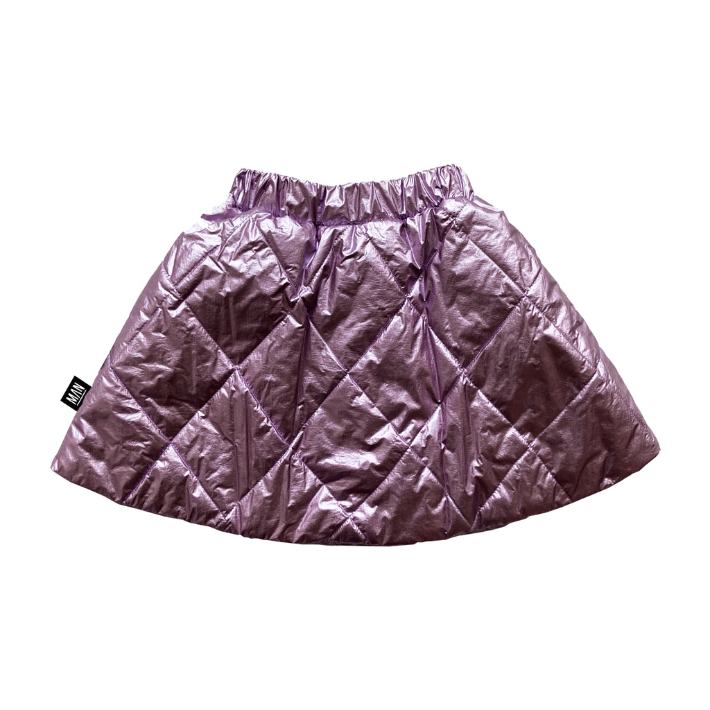 metallic lavender quilted - skirt