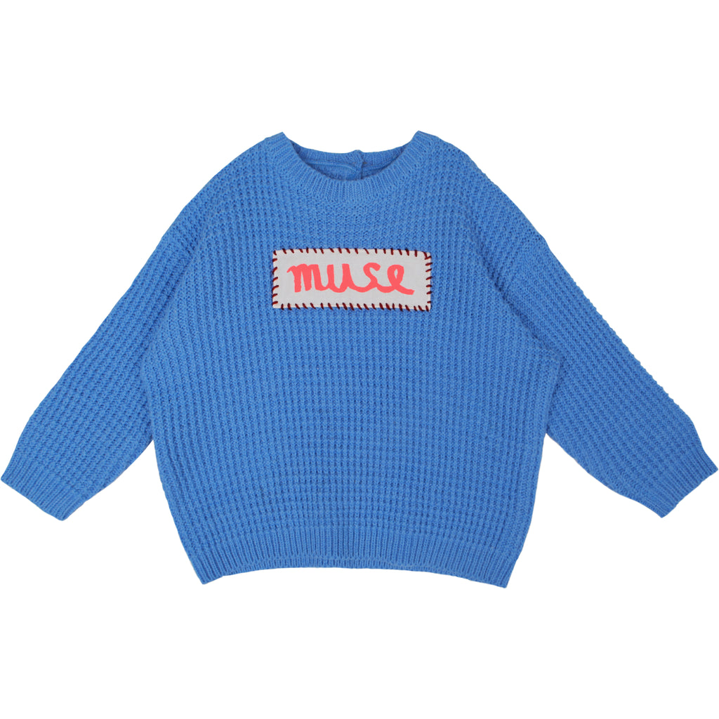 alisa blue  - knit